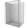 Mexen Kioto perete duș Walk-in 140 x 40 cm, model negru, nichel periat - 800-140-212-97-70-040