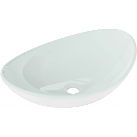 Mexen Sonia lavoar de sticlă de blat 54 x 37 cm, alb - 24145430