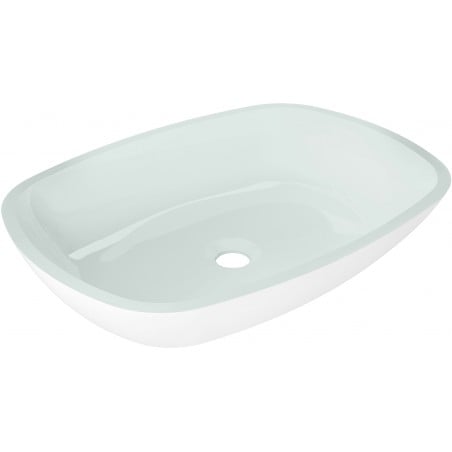 Mexen Araks lavoar din sticlă deasupra blatului 54 x 39 cm, alb - 24155430
