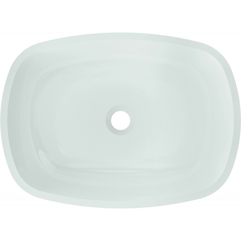 Mexen Araks 54 x 39 cm-es üveg mosdókagyló, fehér - 24155430
