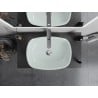 Mexen Araks lavoar din sticlă deasupra blatului 54 x 39 cm, alb - 24155430