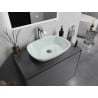 Mexen Araks Lavoar de sticlă montat pe blat 54 x 39 cm, alb - 24155430
