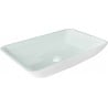 Mexen Megan lavoar de sticlă montat pe blat 56 x 36 cm, alb - 24135630