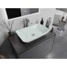 Mexen Megan lavoar de sticlă montat pe blat 56 x 36 cm, alb - 24135630