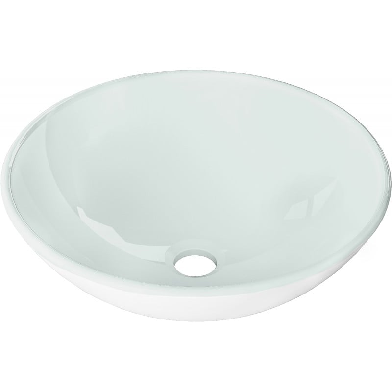 Mexen Mira üveges pultra szerelhető mosdó 42 x 42 cm, fehér - 24124230