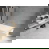 Mexen Cubik téglalap alakú kád 160 x 70 cm és burkolattal és 1 szárnyas kádparavánnal 80 cm, Fekete minta - 550316070X9308017070