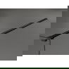Mexen Kioto perete de duș de sine stătător 110 x 200 cm, transparent/Model alb 8 mm, Neagră - 800-110-002-70-85