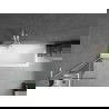 Mexen Next L panou de cadă, 1-canat, 50 x 150 cm, transparent, alb - 895-050-000-03-00-20