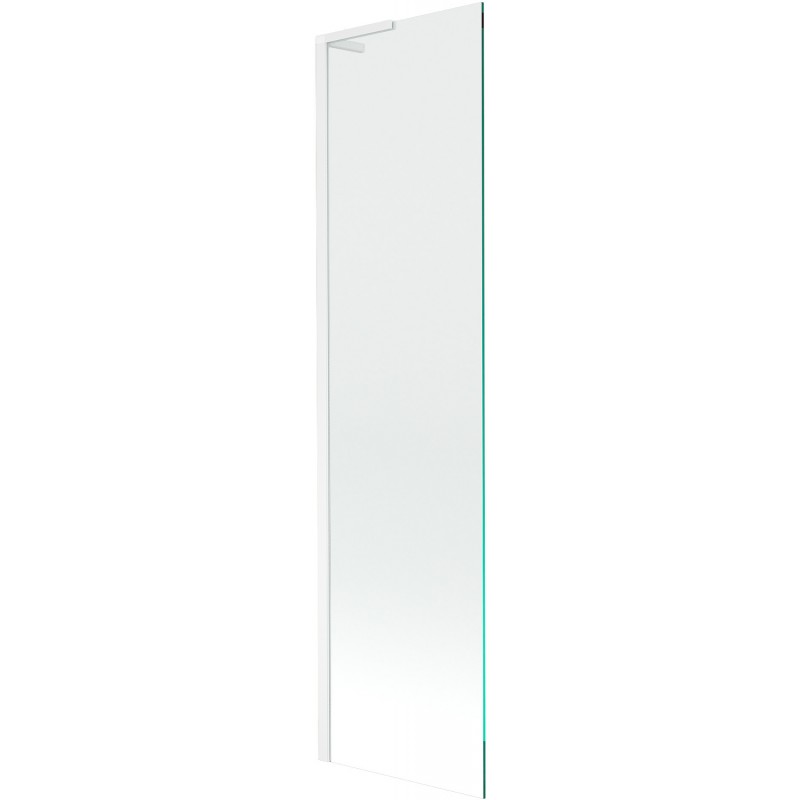Mexen Next L panou de cadă, 1-canat, 50 x 150 cm, transparent, alb - 895-050-000-03-00-20