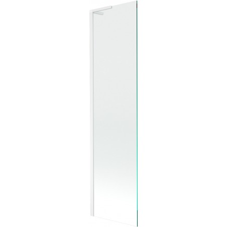 Mexen Next L panou de cadă, 1-canat, 50 x 150 cm, transparent, alb - 895-050-000-03-00-20