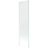 Mexen Next L panou de cadă, 1-canat, 50 x 150 cm, transparent, alb - 895-050-000-03-00-20