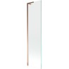Mexen Next L fürdőkád paraván, 1-szárnyú, 50 x 150 cm, átlátszó, rózsaarany - 895-050-000-03-00-60