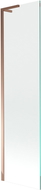 Mexen Next L paravan de baie 1-panou 50 x 150 cm, transparent, aur roz - 895-050-000-03-00-60