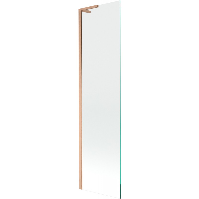 Mexen Next L paravan cadă, 1-panou, 50 x 150 cm, transparent, cupru periat - 895-050-000-03-00-65