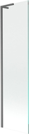 Mexen Next L kádparaván, egyszárnyú, 50 x 150 cm, átlátszó, fegyver szürke, kefével - 895-050-000-03-00-66