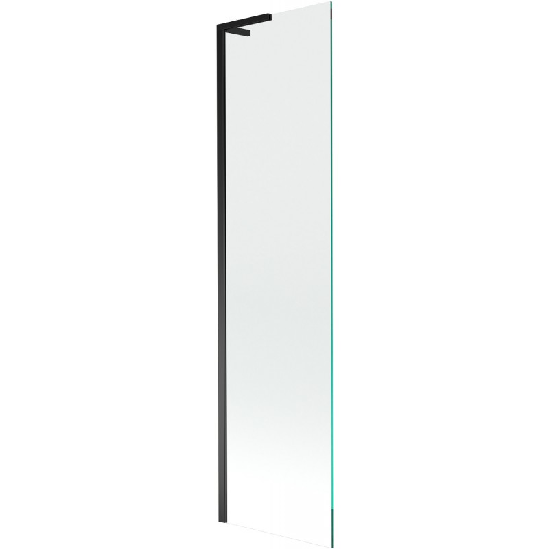 Mexen Next L egyajtós kádparaván 50 x 150 cm, átlátszó, fekete - 895-050-000-03-00-70