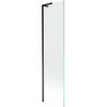 Mexen Next L egyajtós kádparaván 50 x 150 cm, átlátszó, fekete - 895-050-000-03-00-70