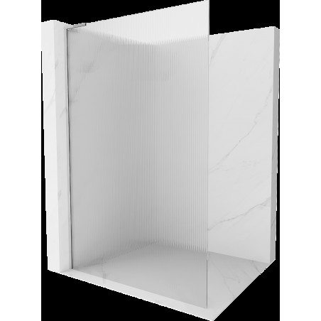 Mexen Kioto L perete de duș Walk-in 90 x 200 cm, transparent, crom - 800-090-103-01-09