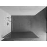 Mexen Kioto L perete duș Walk-in 110 x 200 cm, transparent, crom - 800-110-103-01-09
