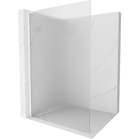 Mexen Kioto L zuhanyfal Walk-in 70 x 200 cm, áttetsző, fehér - 800-070-103-20-09