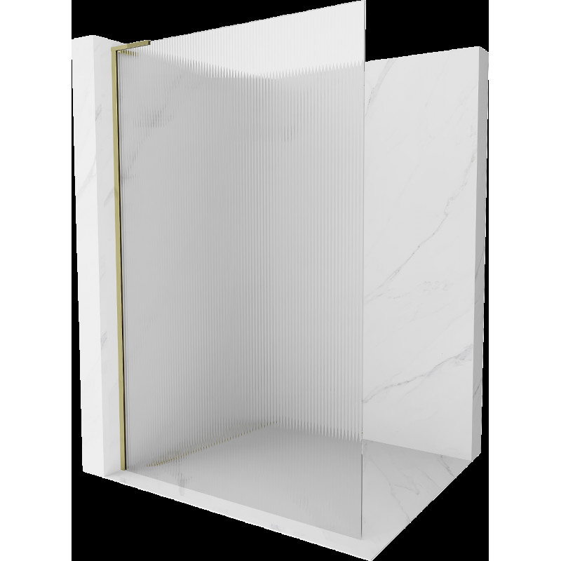 Mexen Kioto L panoul de duş Walk-in 100 x 200 cm, transparent, auriu - 800-100-103-50-09