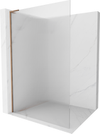 Mexen Kioto L Walk-in zuhanyfal 90 x 200 cm, átlátszó, rózsaszín arany - 800-090-103-60-09
