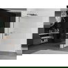 Mexen Kioto L Walk-in zuhanyfal 70 x 200 cm, áttetsző, gun gray szálcsiszolt - 800-070-103-66-09