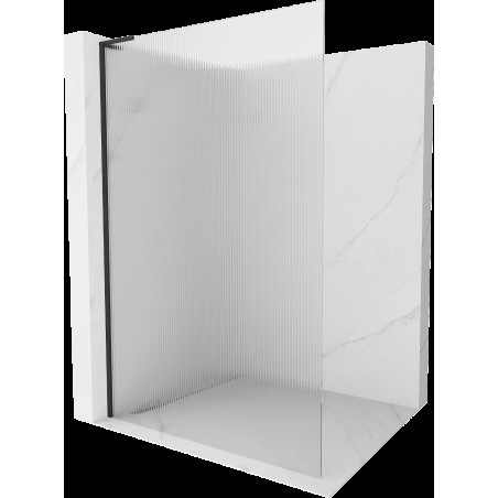 Mexen Kioto L perete duș Walk-in 70 x 200 cm, transparent, negru - 800-070-103-70-09