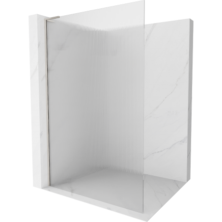 Mexen Kioto L Walk-in zuhanyfal 80 x 200 cm, matt, satinált nikkel - 800-080-103-97-09