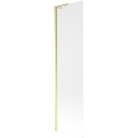 Mexen Next L 1-lemezes kádparaván 50 x 150 cm, zúzmarás, arany kefe - 895-050-000-03-30-55