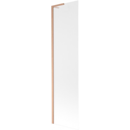 Mexen Next L fürdőkád paraván, 1-szárnyas 50 x 150 cm, fagyos, kefe bronz - 895-050-000-03-30-65