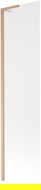 Mexen Next L paravan cadă unghiular 1-foaie 50 x 150 cm, mat, cupru periat - 895-050-000-03-30-65