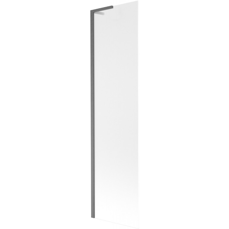 Mexen Next L kádparaván 1 szárnyú 50 x 150 cm, opál, pisztoly szürke csiszolt - 895-050-000-03-30-66