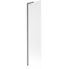 Mexen Next L 1-szárnyú fürdőkádparaván 50 x 150 cm, zúzmarás, kefe-fegyverszürke - 895-050-000-03-30-66