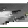 Mexen Next L paravan de cadă 1-canat 50 x 150 cm, grafit, alb - 895-050-000-03-40-20