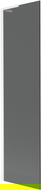 Mexen Next L paravan de cadă 1-canat 50 x 150 cm, grafit, alb - 895-050-000-03-40-20