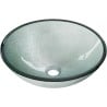 Mexen Mira chiuvetă de sticlă pe blat 42 x 42 cm, argintie - 24124211
