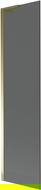 Mexen Next L panou de cadă 1-canat 50 x 150 cm, grafit, auriu - 895-050-000-03-40-50