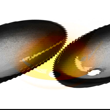 Mexen Mira pultra szerelhető üveg mosdókagyló 42 x 42 cm, arany Sötét - 24124251