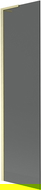 Mexen Next L ecran de cadă 1-aripat 50 x 150 cm, grafit, auriu periat - 895-050-000-03-40-55