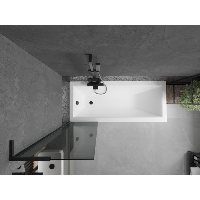 Mexen Next L paravan de baie cu 1 panou, 50 x 150 cm, grafit, negru - 895-050-000-03-40-70