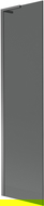 Mexen Next L paravan de cadă cu 1 canat 50 x 150 cm, grafit, gun metal - 895-050-000-03-40-95