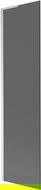 Mexen Next L paravan de cadă 1-canat 50 x 150 cm, grafit, nichel periat - 895-050-000-03-40-97