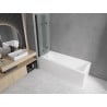 Mexen Cubik cadă dreptunghiulară 170 x 70 cm cu carcasă și paravan cu 3 panouri de 120 cm, transparent, negru - 550317070X90120?