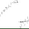 Mexen Axis set de duș de suprafață cu duș de tavan și baterie, crom/alb - 78112-20