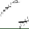 Mexen Axis set de duș montat la suprafață cu para de duș și baterie, negru - 78112-70