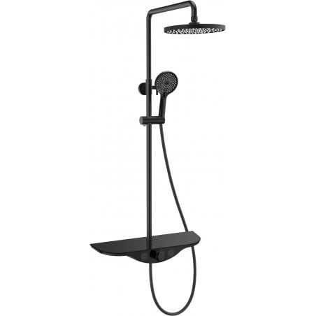 Mexen Exxo set de duș montat la suprafață cu duș de tavan și baterie, negru - 78113-70