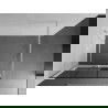 Mexen Kioto+ perete de duș cu raft Walk-in 120 x 200 cm, model negru, alb - 800-120-121-20-77