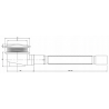 Mexen sifon pentru cada de duș cu pahar decantor, Aurie - 49000-50