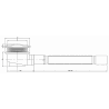 Mexen sifon pentru cada de duș cu pahar decantor, Neagră - 49000-70